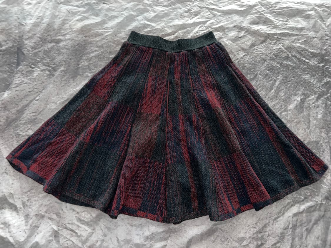 빈티지 니트 플리츠 스커트 상품이미지2