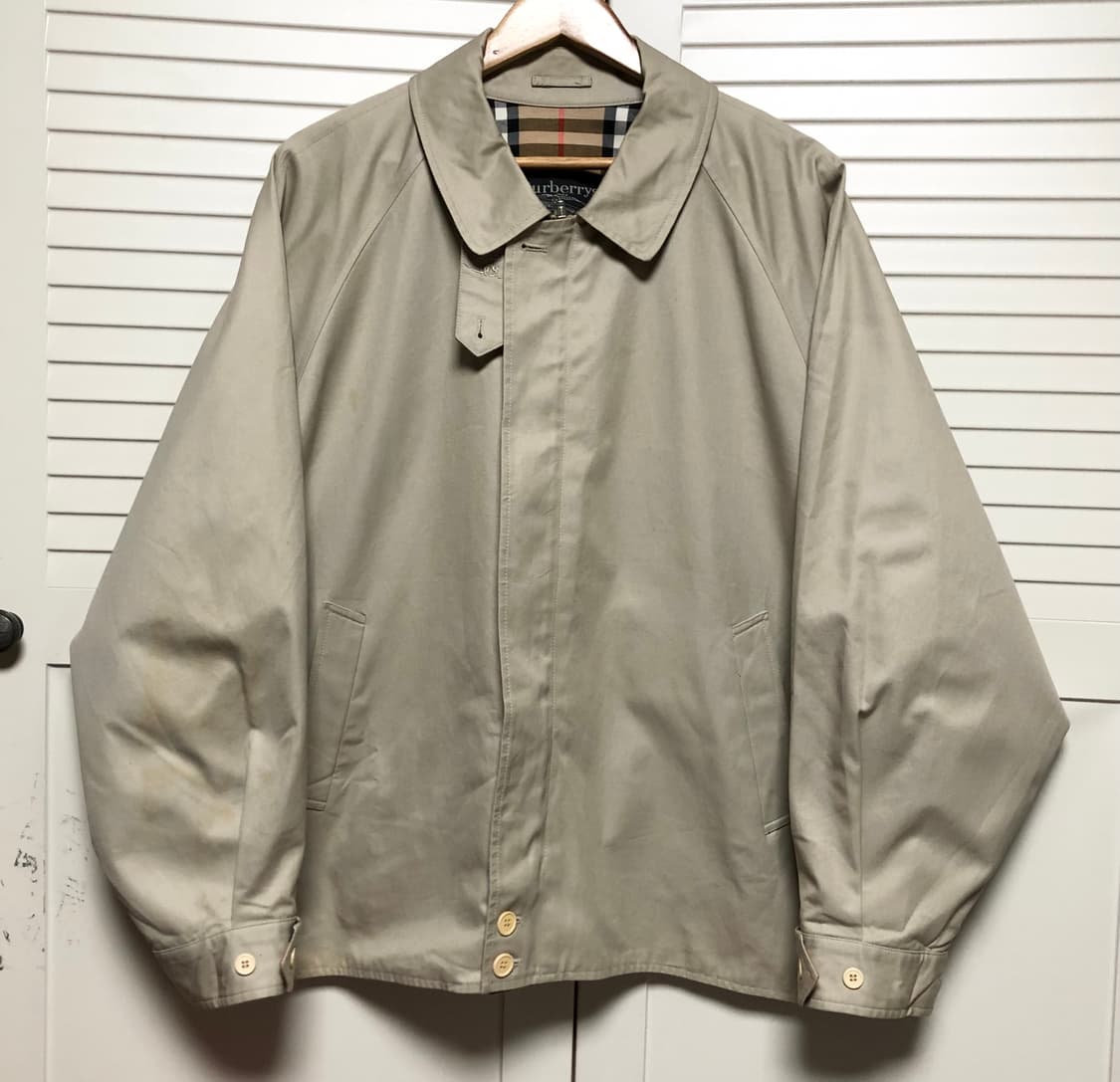 버버리 스윙톱 자켓 노바체크 남성용 블루종 상품이미지1