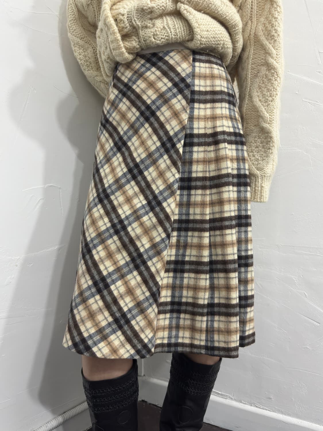 I.l.c check midi skirt 상품이미지3