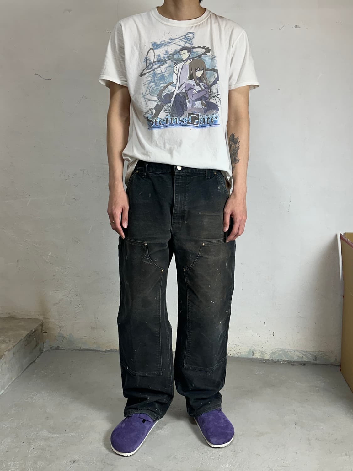 OG USA Made 칼하트 B01 더블니 블랙 칼하트 썩블니 좀비 상품이미지2