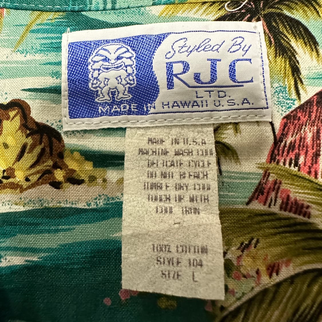 VINTAGE usa made hawaiian shirt 상품이미지5