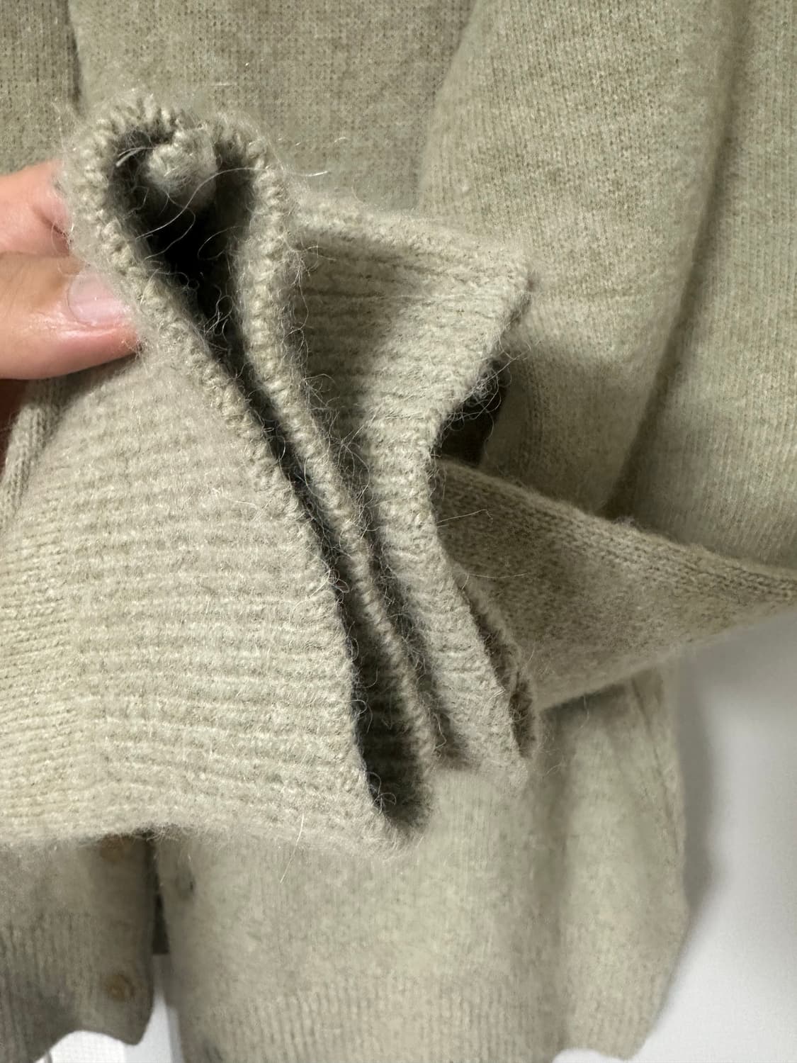 브라운야드 알파카 가디건(올리브) 5사이즈 판매 상품이미지6