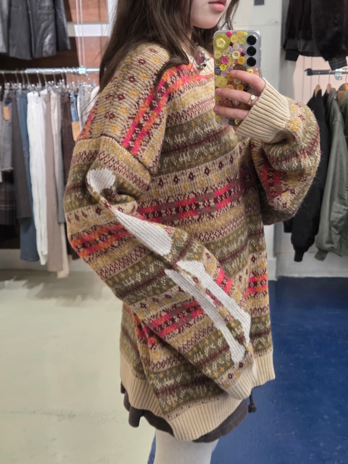 J.vtg 페어아일 스트릿 본 니트 상품이미지2