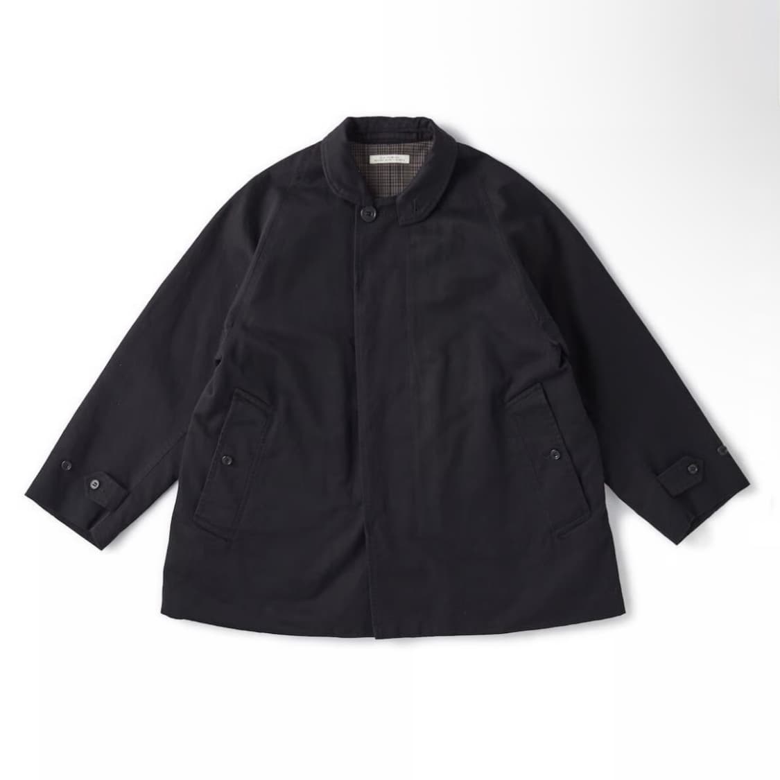 [38]올드조 FLY FRONT DUSTER JACKET BLACK 상품이미지1