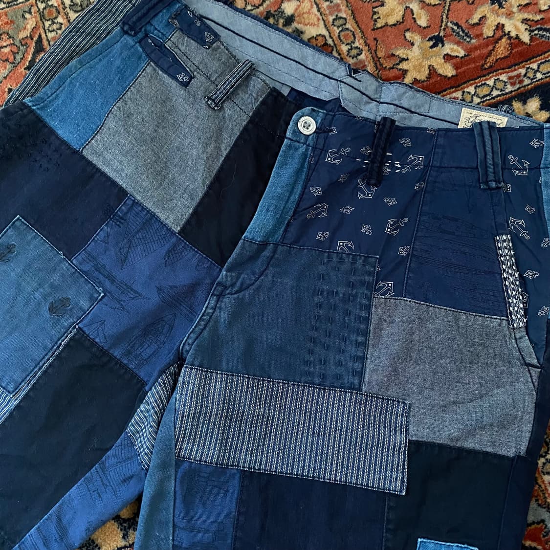🌊Polo sashiko patchwork shorts 상품이미지3