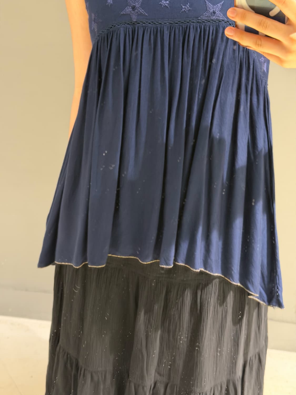 star pattern diagonal line sleeveless  상품이미지4