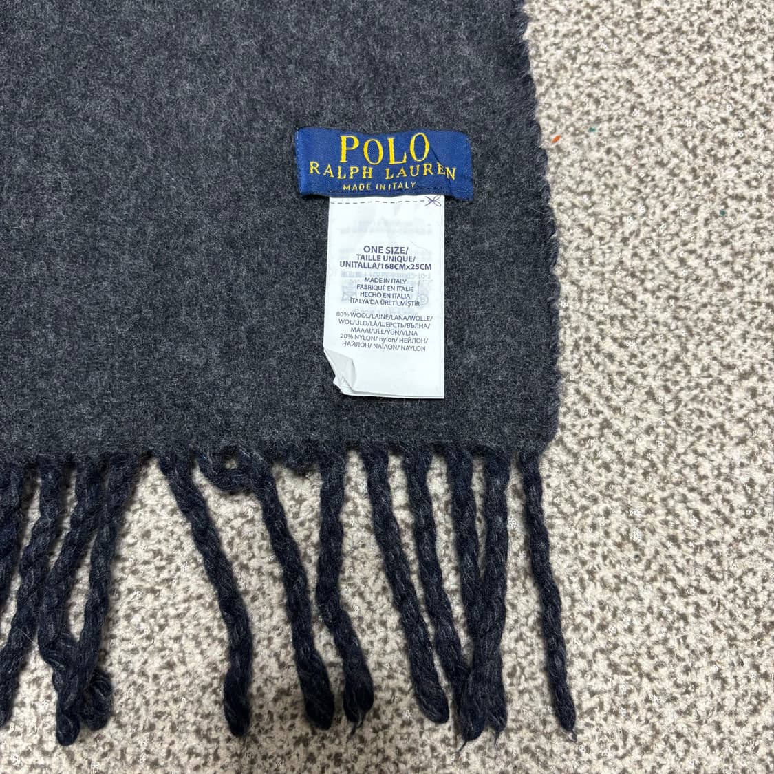 [택포,울80] 폴로 랄프로렌 이태리 투웨이 머플러 목도리 [A] 상품이미지3