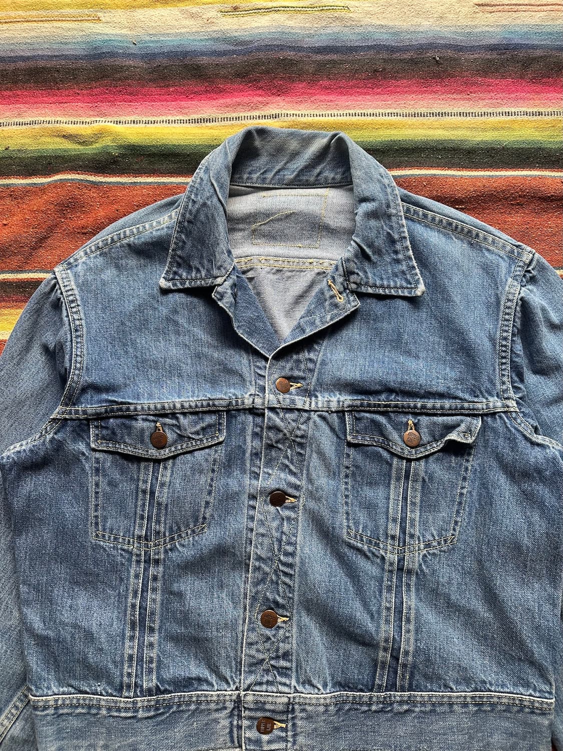 60s USA Cooperking Western Denim Jacket 상품이미지4