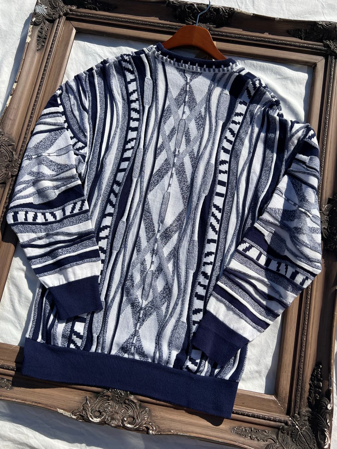 올드스쿨 케이블 패턴 스웨터 상품이미지5