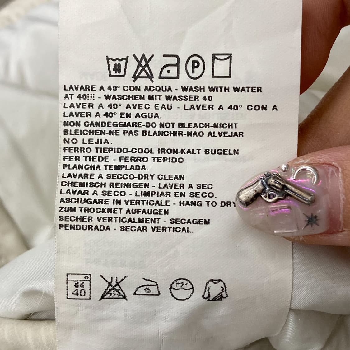 스톤 아일랜드 컴파스 로고 화이트 실버 라이너 자켓 상품이미지9