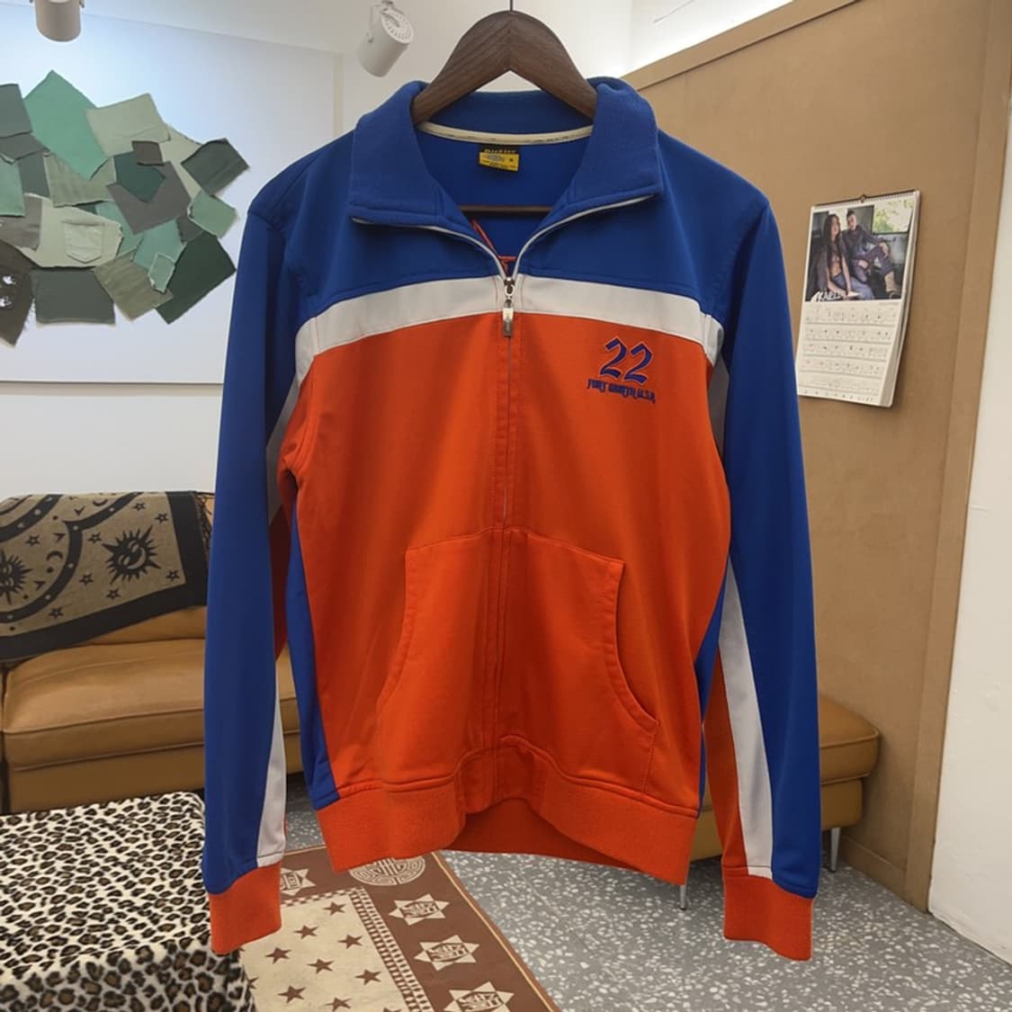 디키즈 올드스쿨 키치 스트릿 힙 고딕 오렌지 져지 집업 90 C09651 상품이미지3