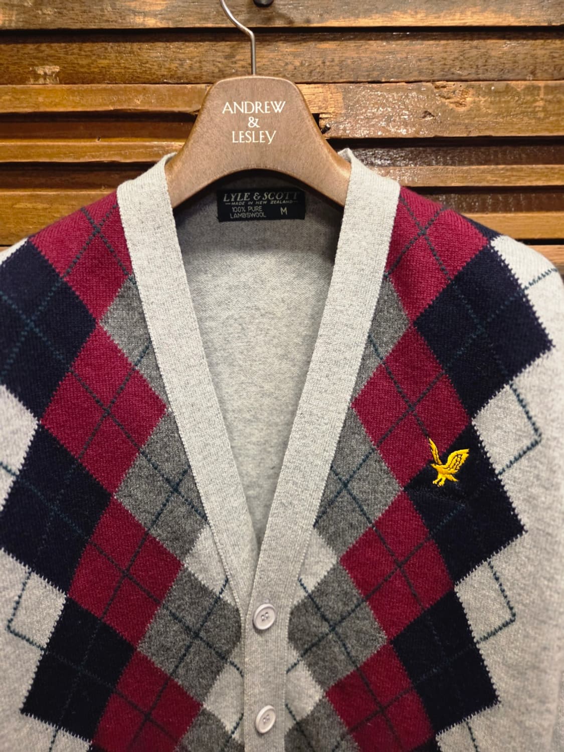 라일앤스콧 아가일패턴 가디건 상품이미지7