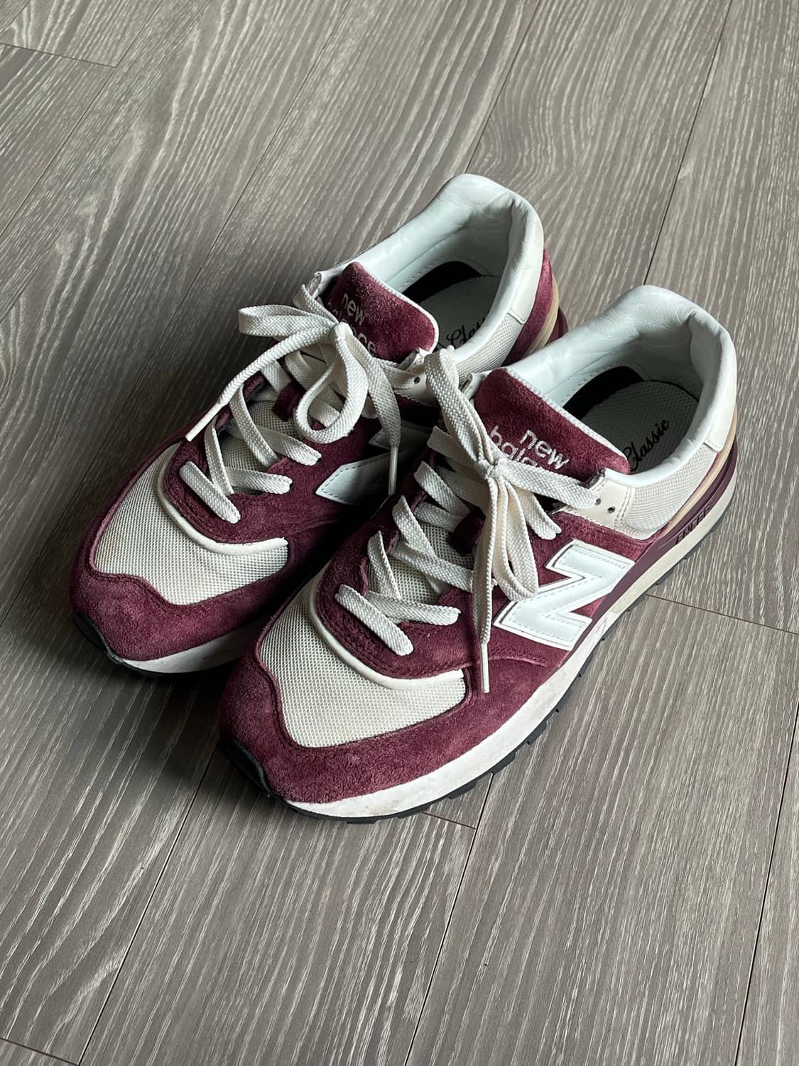 뉴발란스 574 레거시 앙고라 버건디 250 상품이미지6