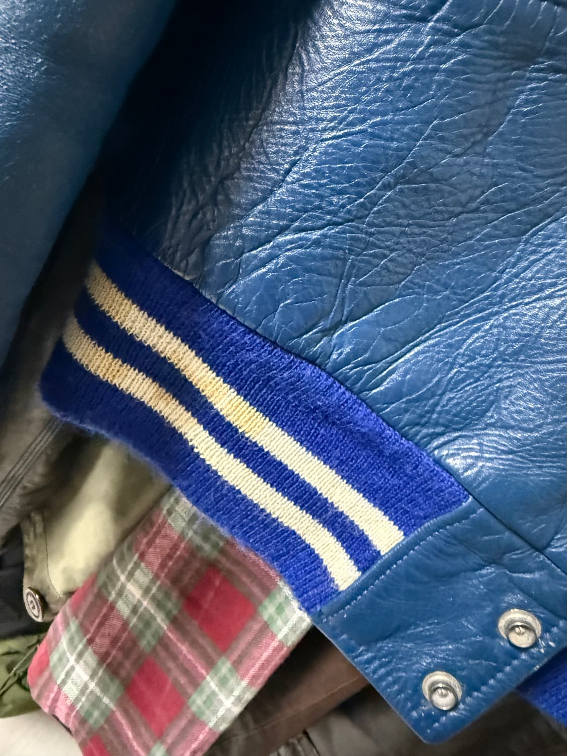 trophy jackets 레더 바시티 자켓 상품이미지2