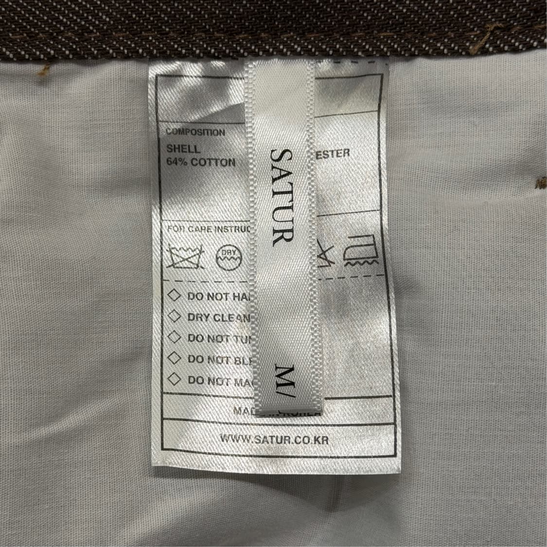 [30] SATUR 새터 브라운데님 청바지 상품이미지7