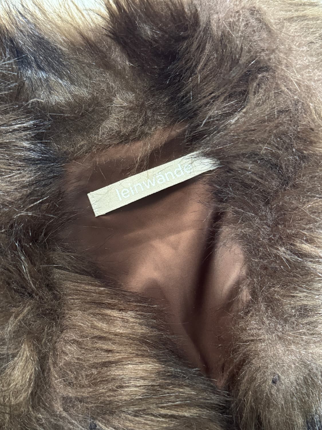 라인반드 lewinwande 브라운 퍼 자켓 오눅착용 / os사이즈 상품이미지6