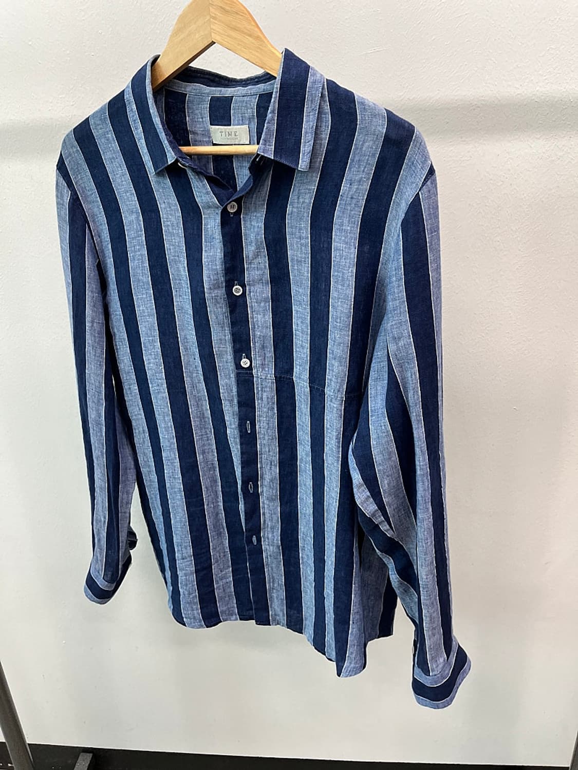 105) 타임 스트라이프 린넨셔츠  상품이미지1