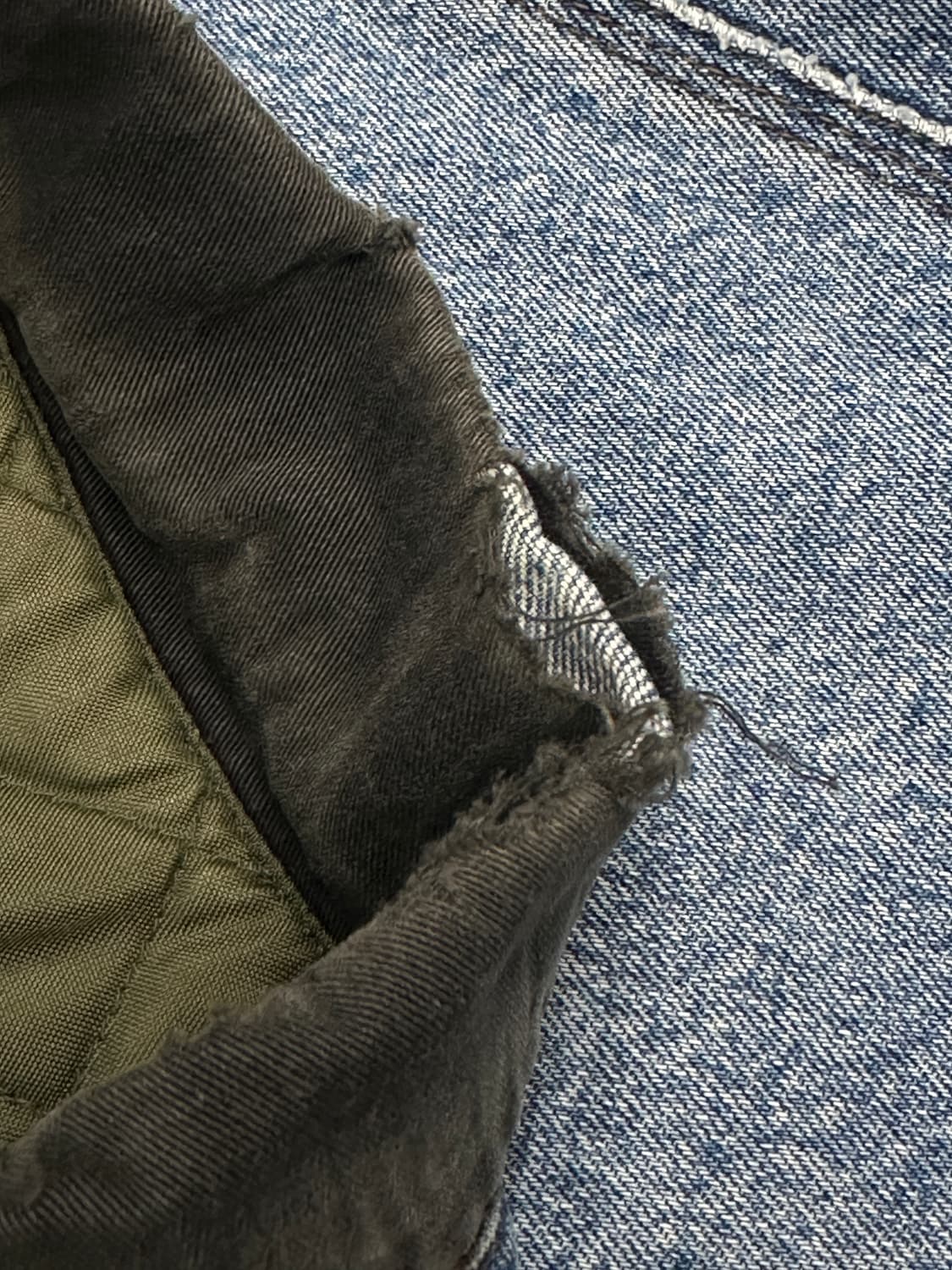 90s 리바이스 실버탭 리버시블 데님 퀼팅 자켓 L 상품이미지10