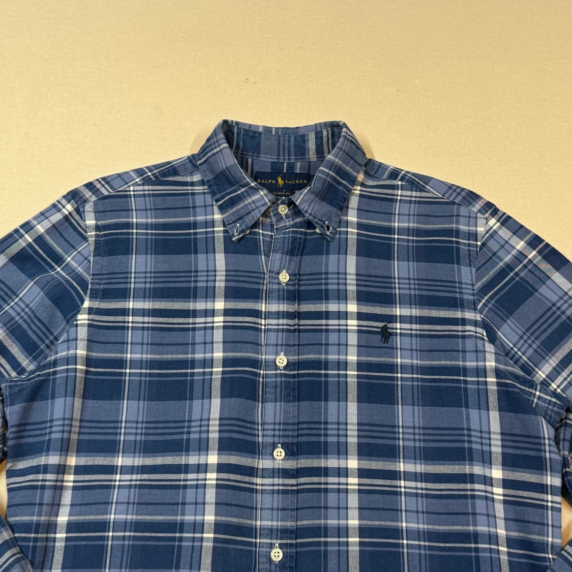 M) 폴로 랄프로렌 클래식핏 옥스포드 체크 셔츠 상품이미지3