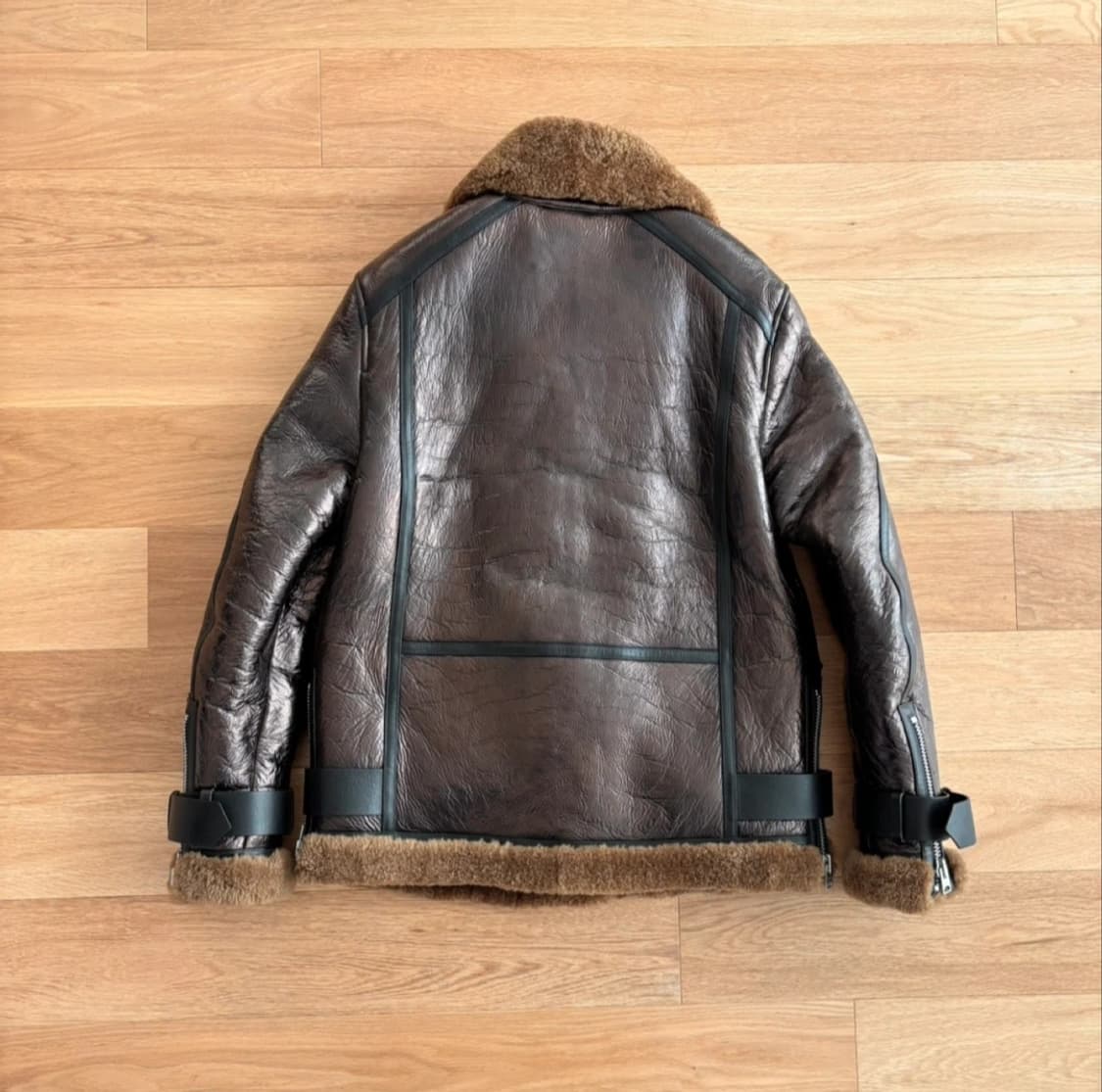 올세인츠 시어링 오버서이즈  무스탕 자켓 M 상품이미지3