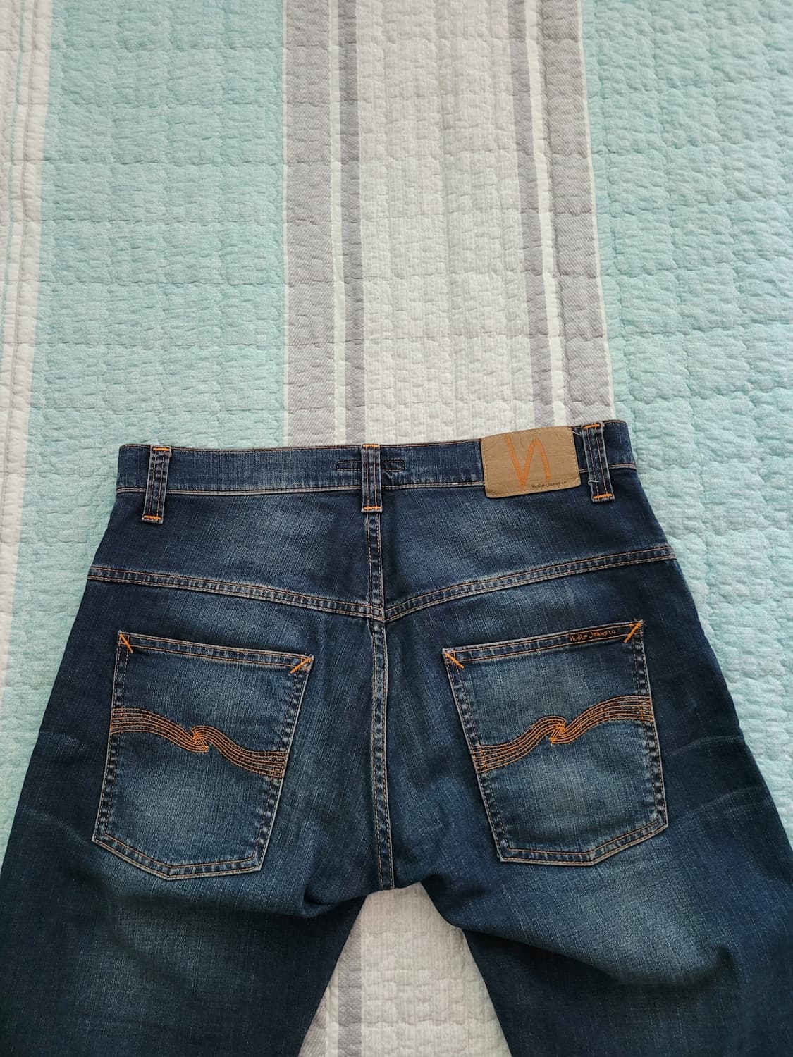 누디진 nudie jean 씬핀 오스카 원 다크 중청 슬림 32사이즈 상품이미지6