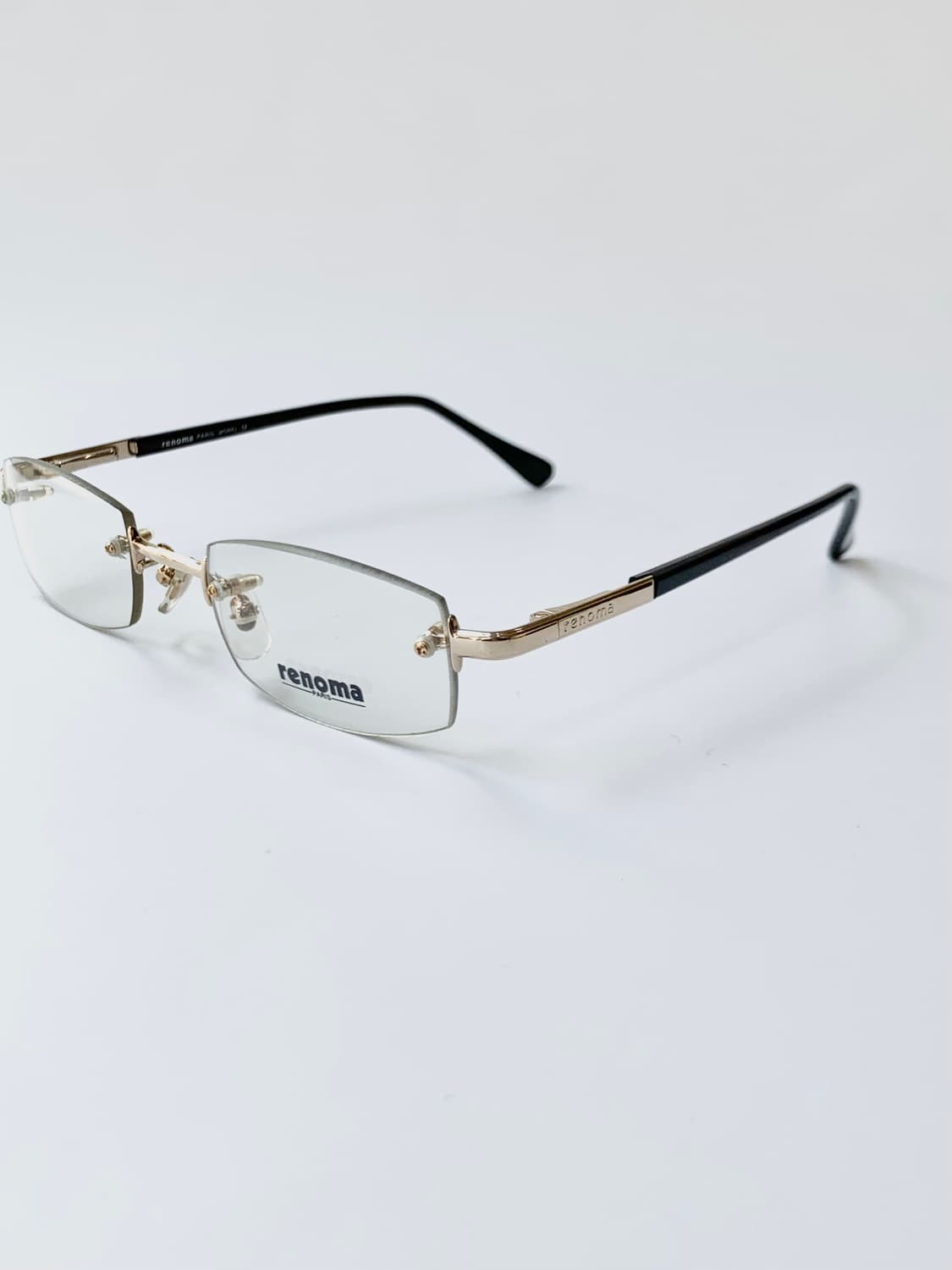 [픽키-608] Renoma 골드 무테 안경 스퀘어 클래식 사각 프레임 상품이미지3