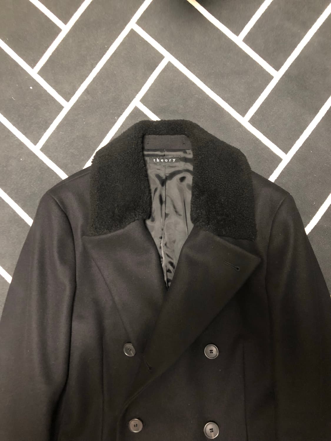 [Theory]띠어리 프리미엄 리얼 시어링 무스탕코트/스톤 몽클레어 상품이미지3