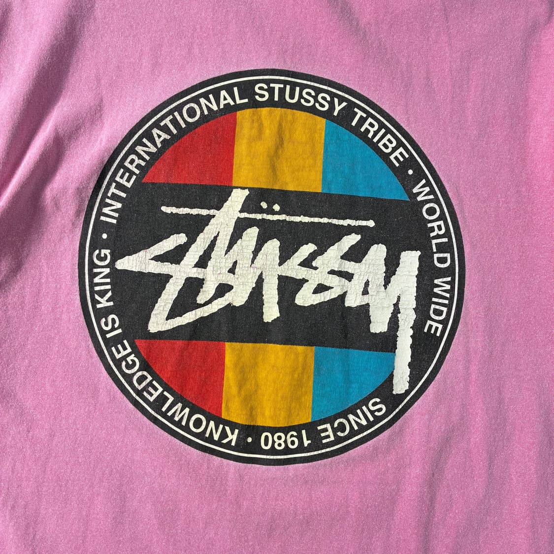 Stussy  스투시 클래식 닷 워시드 반팔 티셔츠  상품이미지3