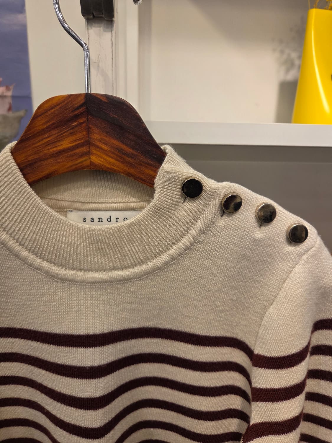 sandro 산드로 스트라이프 금장 니트 상품이미지2