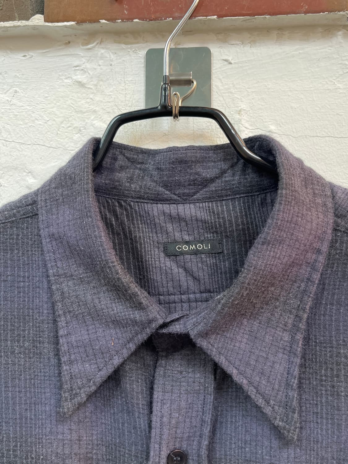 Comoli 코모리 울 실크 워크 셔츠 3 상품이미지2