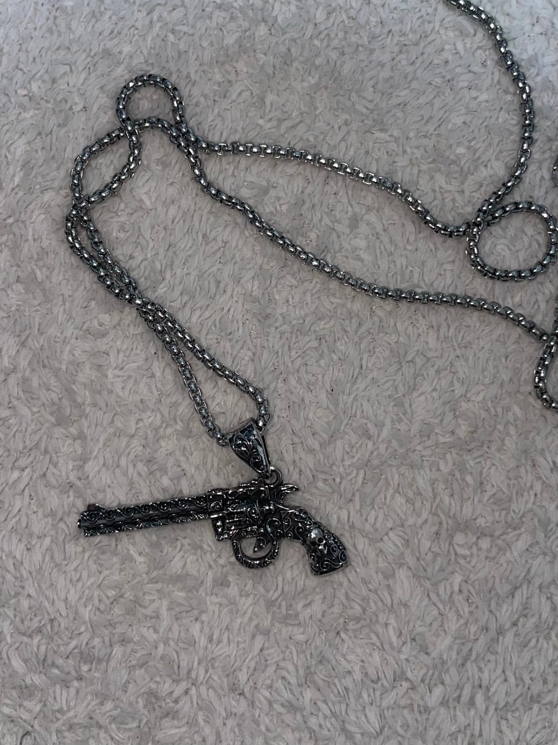 goth gun necklace 고스 총 팬던트 목걸이 상품이미지1