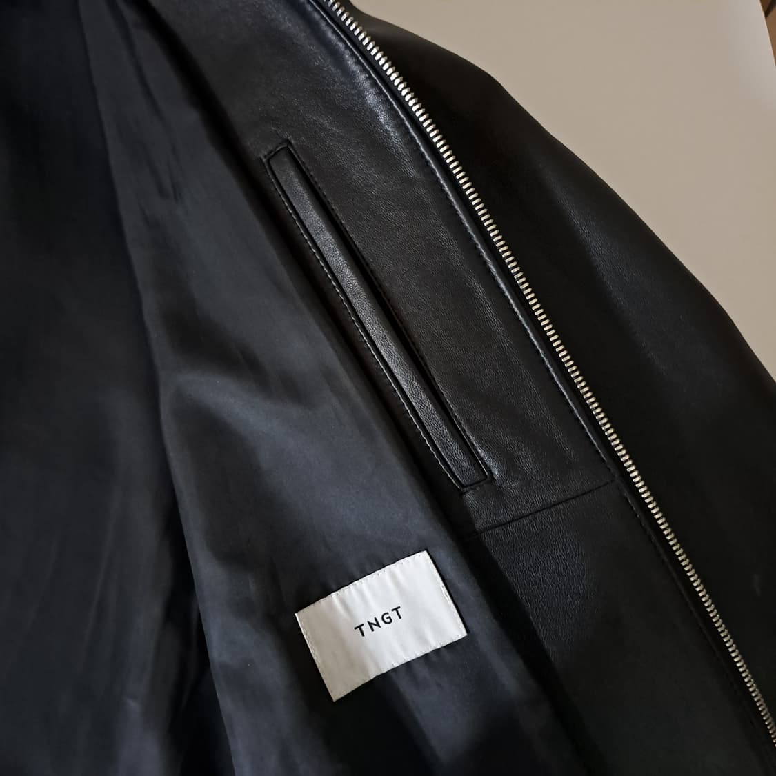 (택포) 티앤지티 싱글 양가죽 자켓 100 B344 상품이미지6