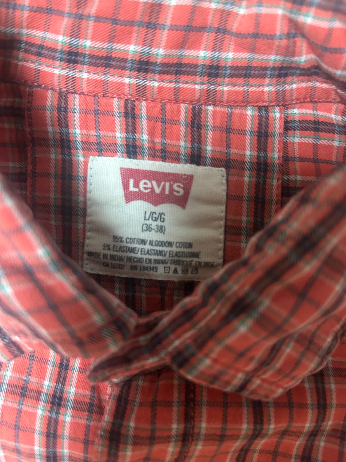 리바이스 체크 셔츠 상품이미지3