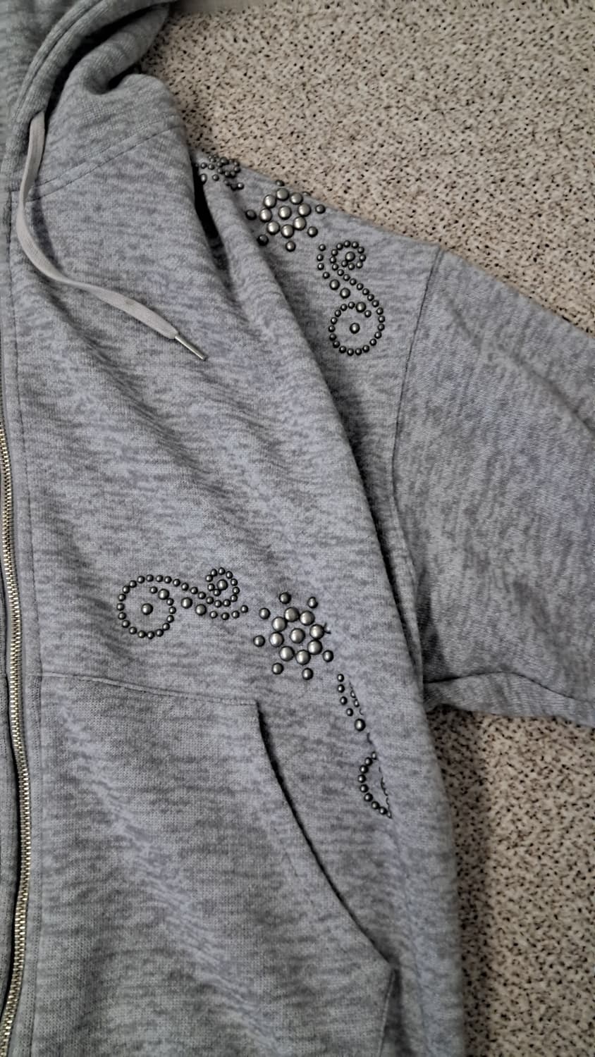 폴리수엠 스터드 후드집업 상품이미지4