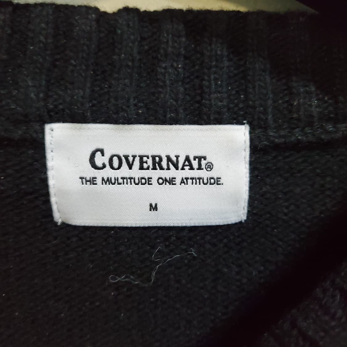 커버낫 COVERNAT 블랙 울 니트 스웨터  상품이미지3