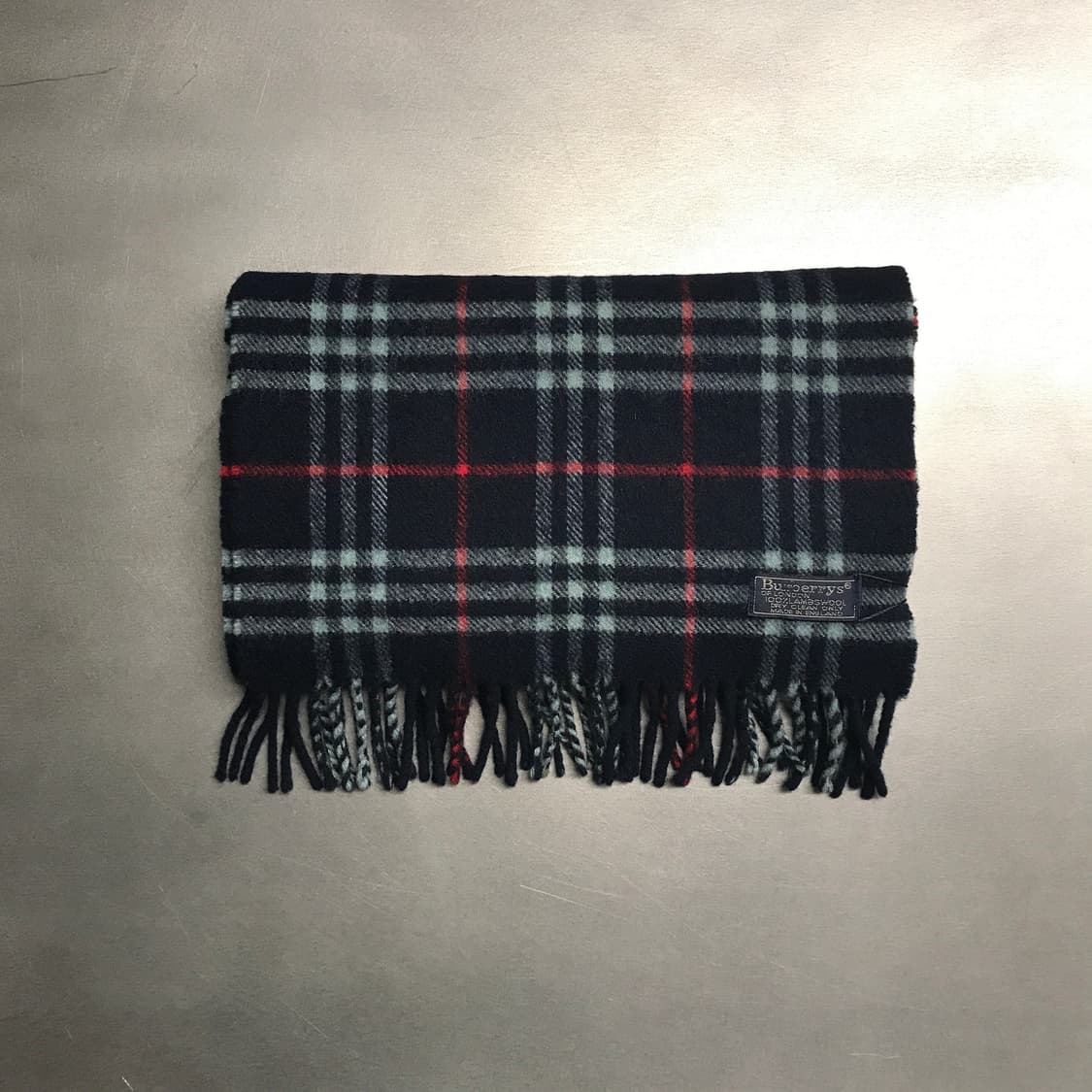 버버리 정품 램스울 머플러 네이비 상품이미지2