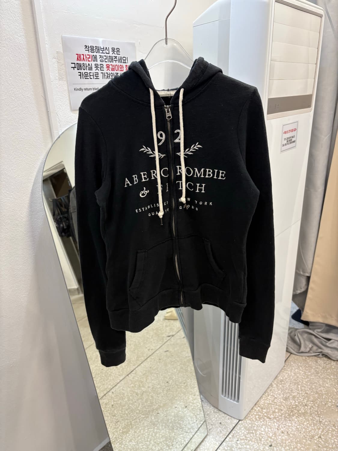Abercrombie navy hood zip up 상품이미지1