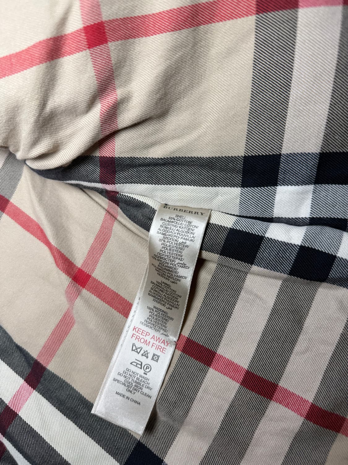 BURBERRY 카키색 봄버 자켓 키즈 상품이미지3