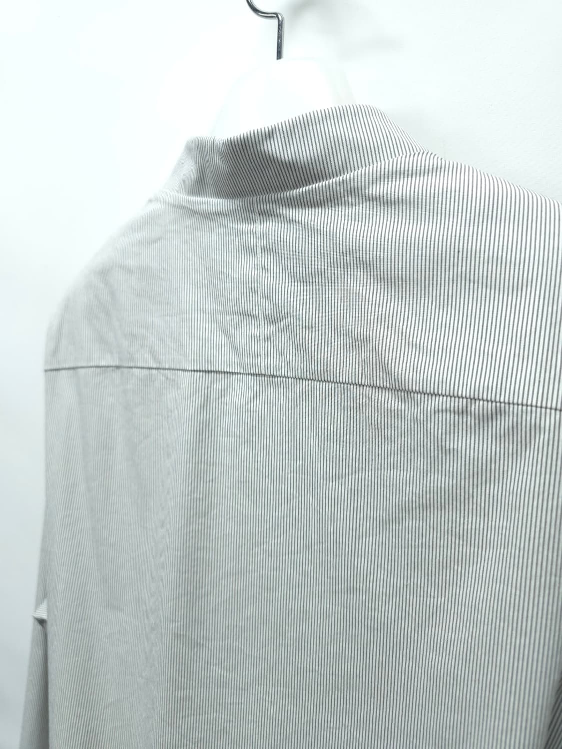 COS 코스 남성 밴드 카라 스트라이프 7부 셔츠 (100) 상품이미지10