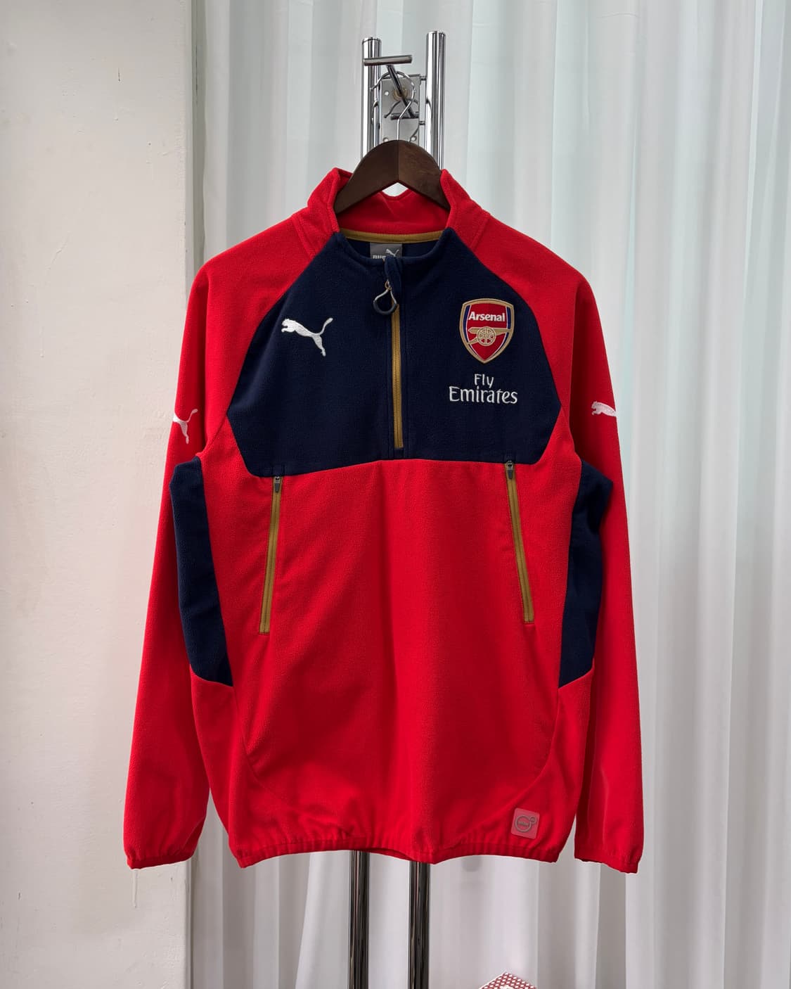 [S-M]푸마 아스널 15-16 트레이닝 플리스 드릴탑 상품이미지2