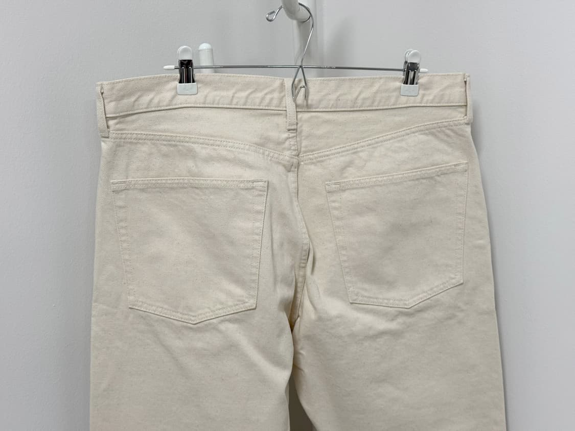 [32~33] 무인양품 LABO 테이퍼드진 에크루 데님 청바지 상품이미지10