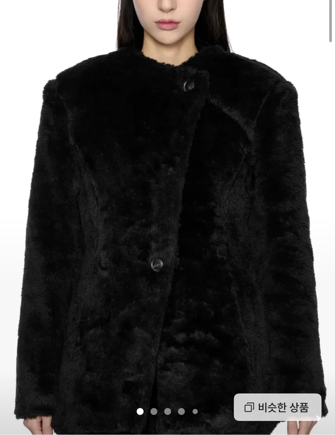 포르테나 페이 비건 퍼 재킷 상품이미지1