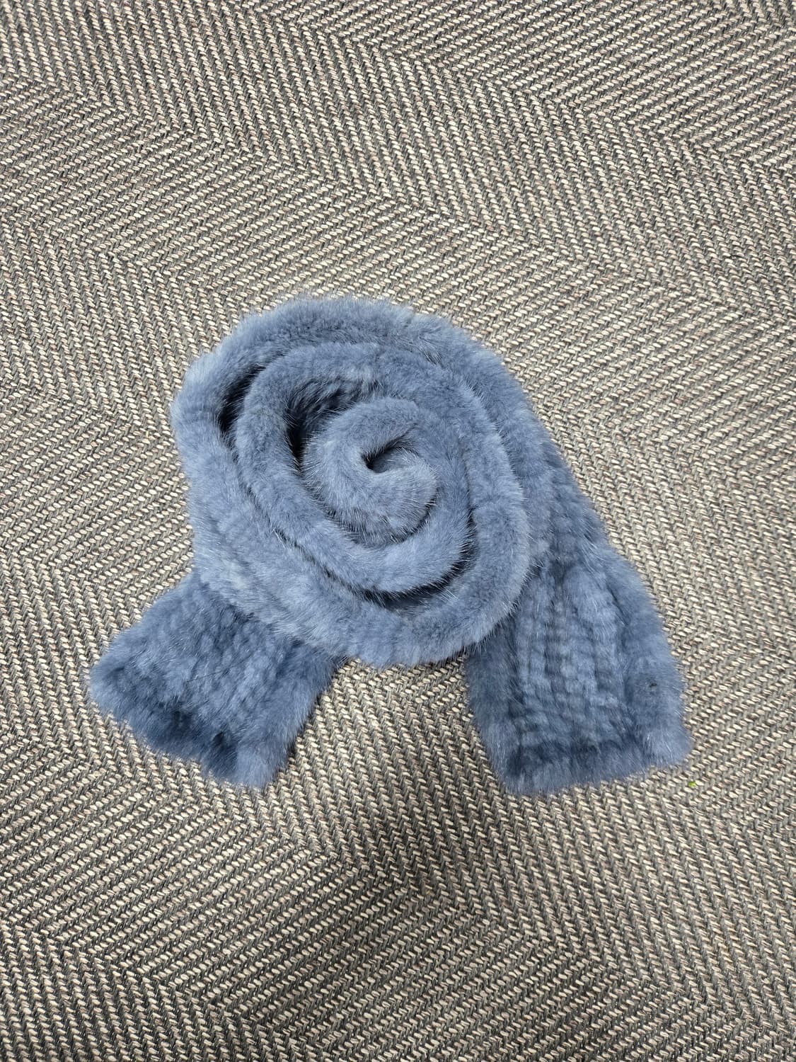 칼라거펠트 KARL LAGERFELD 밍크목도리 블루 상품이미지1