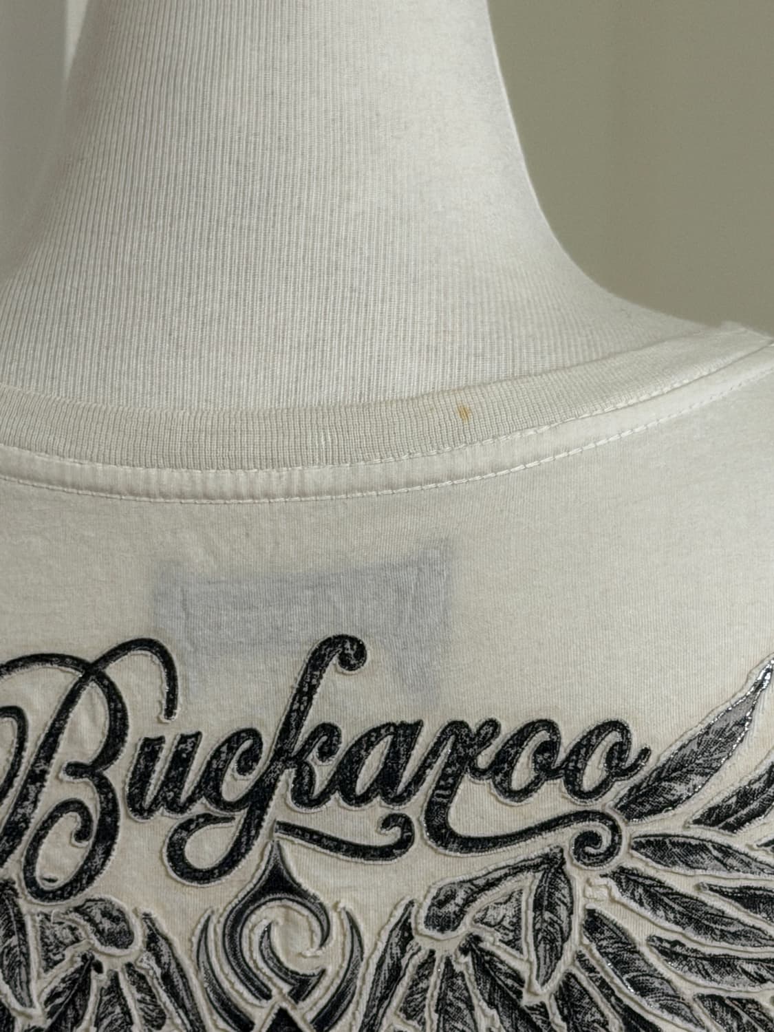 버커루 스컬 프린팅 큐빅 반팔  상품이미지4