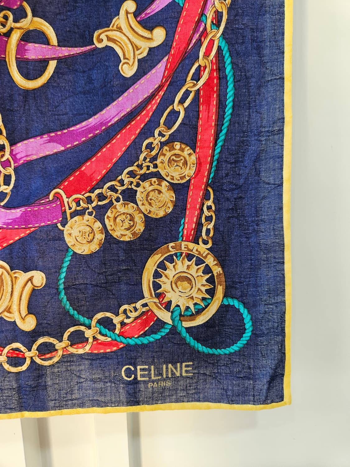 셀린느(CELINE) 체인 로프 패턴  손수건 상품이미지2