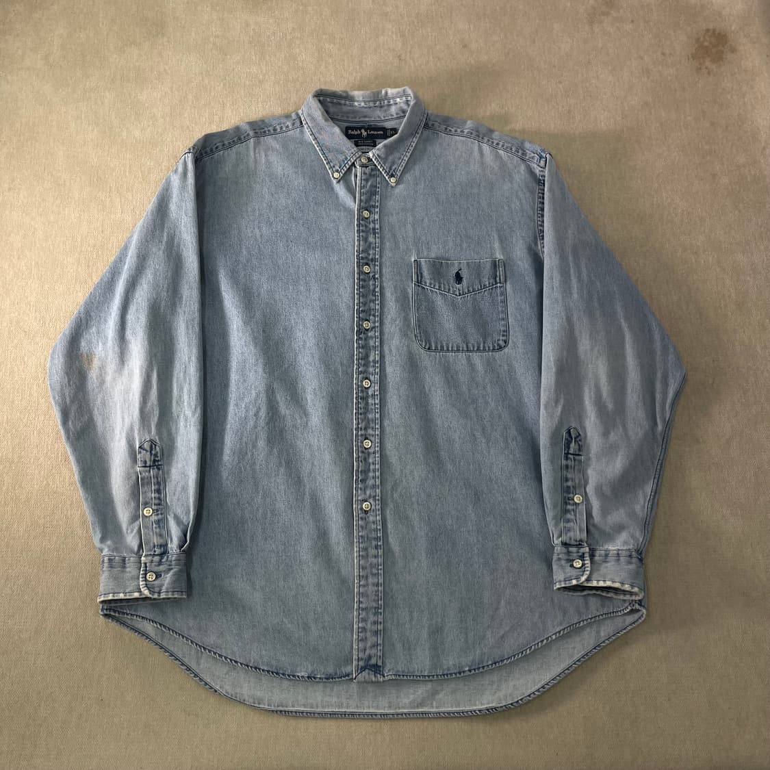 110 폴로랄프로렌 스몰포니 데님 셔츠 상품이미지1