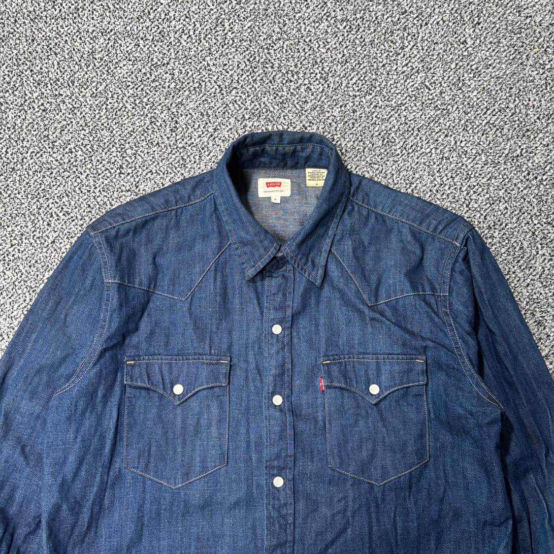 리바이스 웨스턴 데님 셔츠 (M) 상품이미지2
