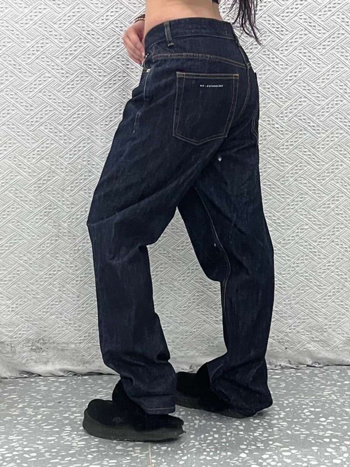 아페세 올드스쿨 캐주얼 빈티지 워싱 데님팬츠 30인치 C07714 상품이미지1