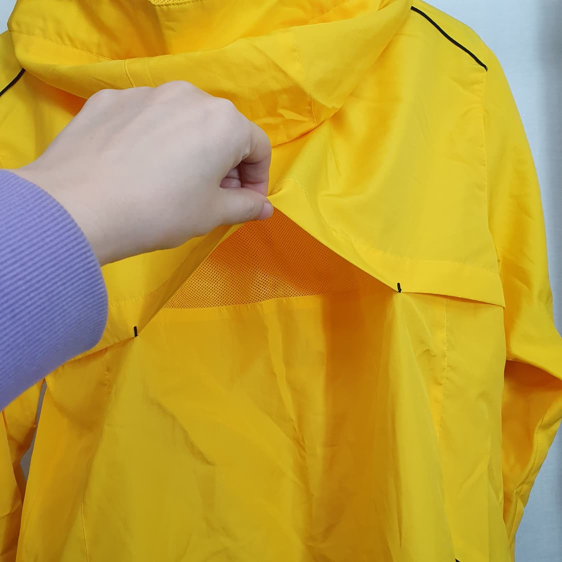 훼르자 옐로우 바람막이 트레이닝복 남성용 100사이즈 상품이미지9