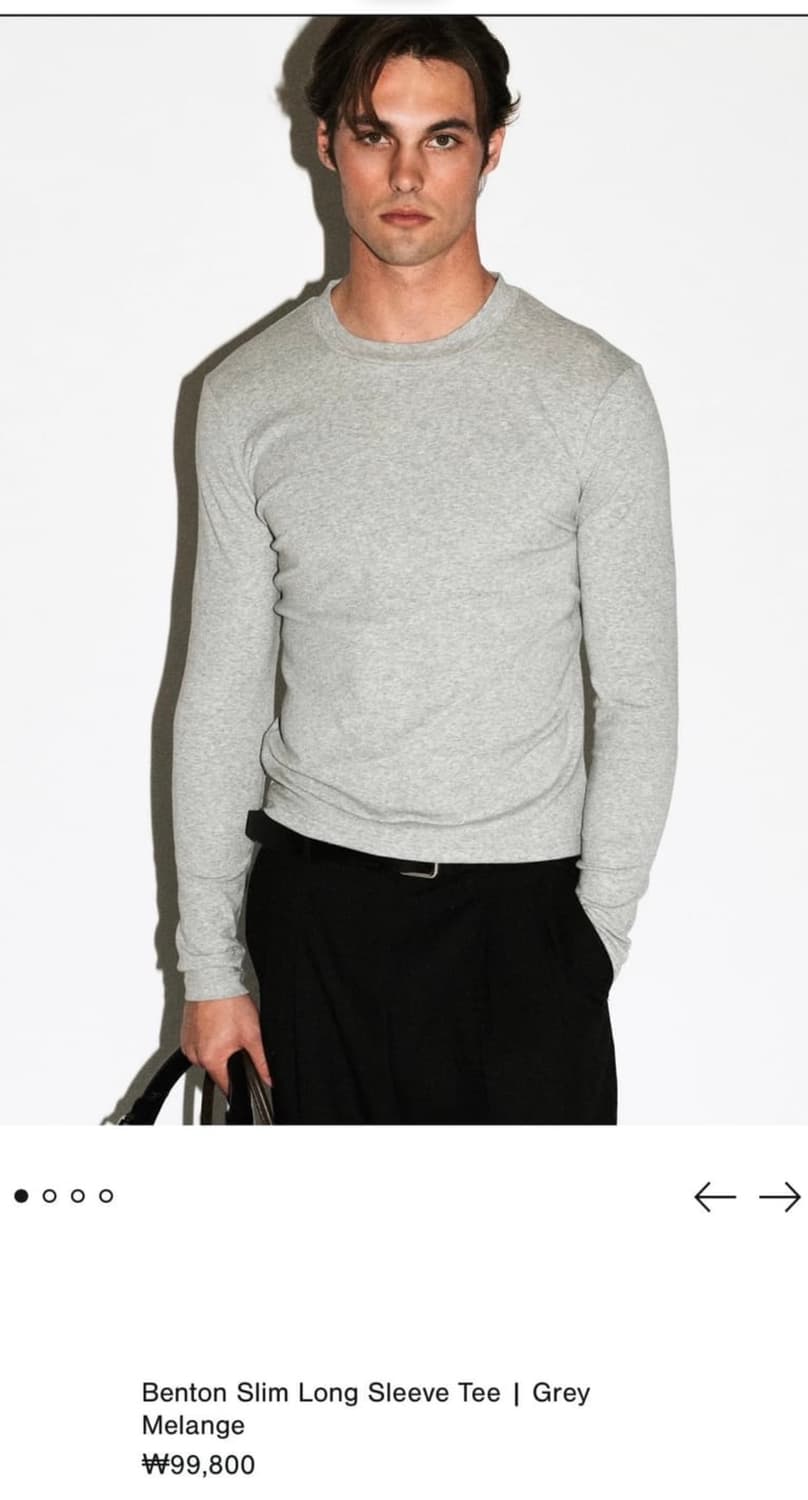 캘리포니아 아트 롱슬리브 그레이 상품이미지1